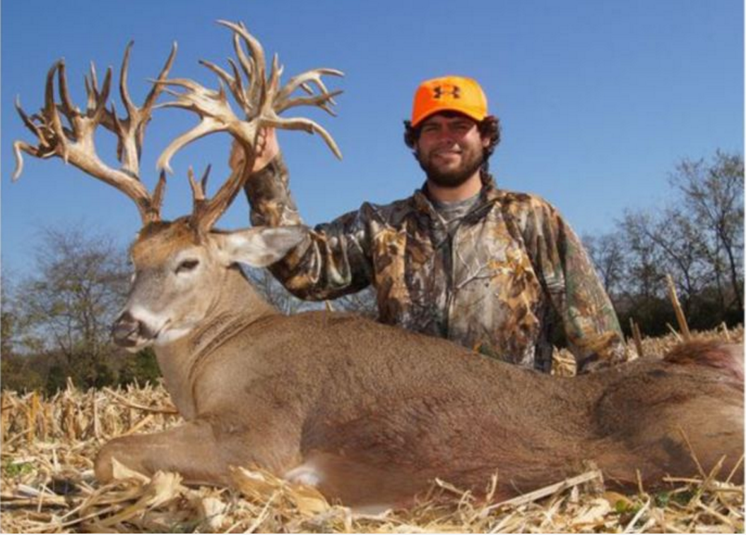 Stephen Tucker of Gallatin, Tenn., dropped this potential world record nontypical buck with his muzzleloader. It green scored just over 308 inches and is undergoing the mandatory 60-day drying period for official Boone & Crockett Club scoring.