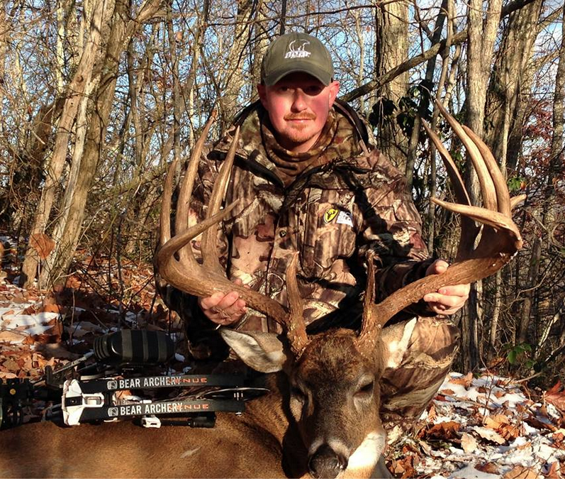 Chad Scyphers of West Virginia hunted this big 12-point for years before finally getting a shot, and his hard work paid off. The buck green scored 196 5/8 with an estimated 10 points of deductions, which if accurate still would put the buck about 10 points better than the state record. Scyphers isn't getting his hopes up yet but it looks like his patience and work paid off with a state record! Congratulations!