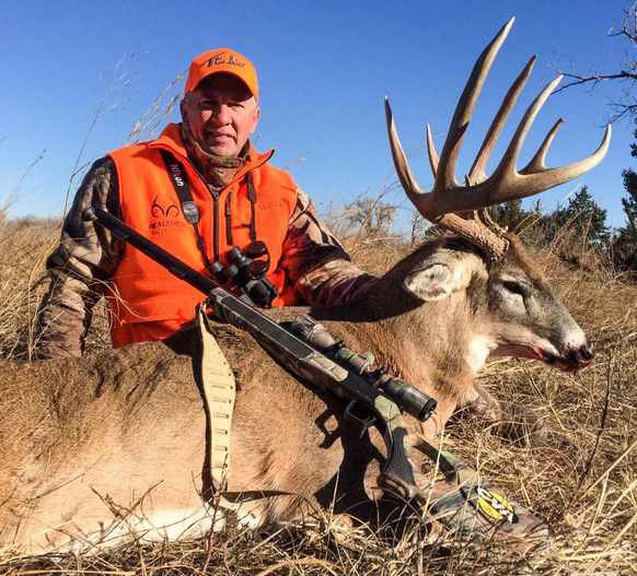 David Blanton with Realtree make a super shot with this CVA muzzleloader on this great Oklahoma buck. Congrats!
