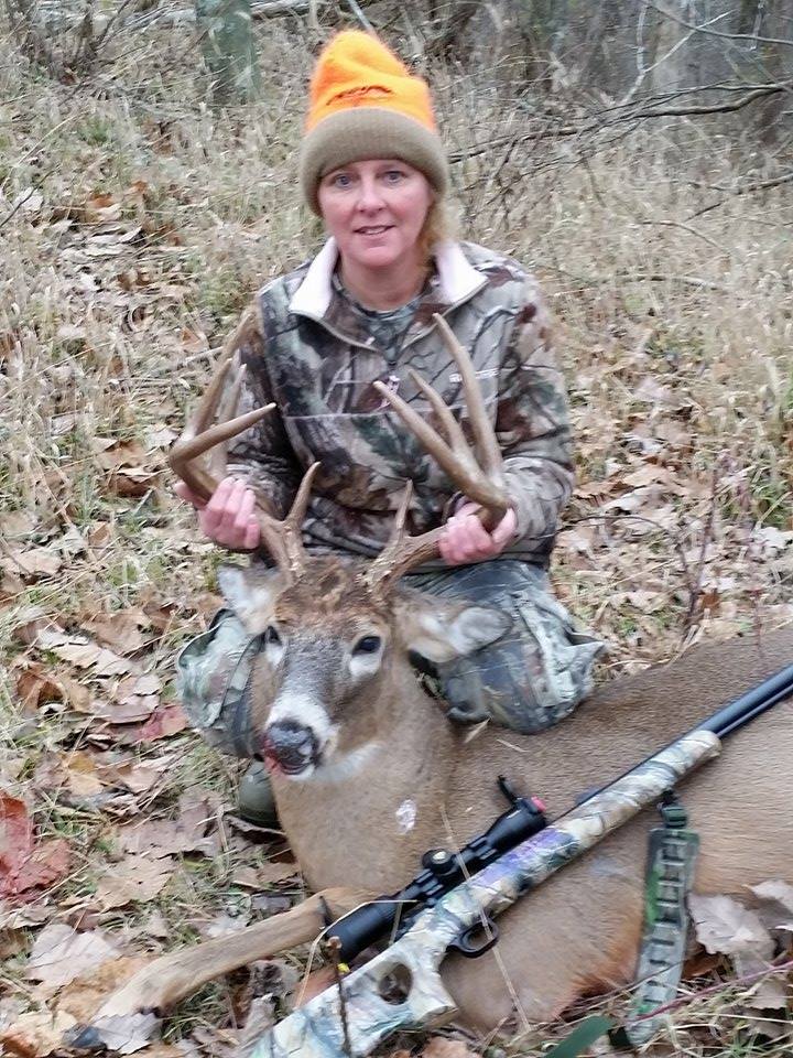 Tammy McKnight dropped this Indiana buck with her muzzleloader. Congrats!