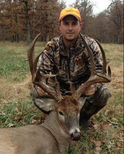 Drew Weir dropped this monstrous 23-point buck in Benton County,  Arkansas. Holy smokes!