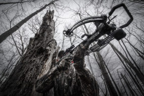 GEAR Barnett Crossbow hunter in stand 7 Tips You Should Know About Deer Hunting with a Crossbow