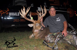 This incredible whitetail was killed in Waukesha County, Wisconsin, last week. It sports 27 points and gross-scores 244 inches, making it one of the largest nontypicals ever killed by a bowhunter in Wisconsin. (www.whaletalesarchery.com)