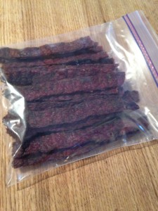Jerky should be kept in an air-tight bag or canister. (photo by Dan Schmidt)