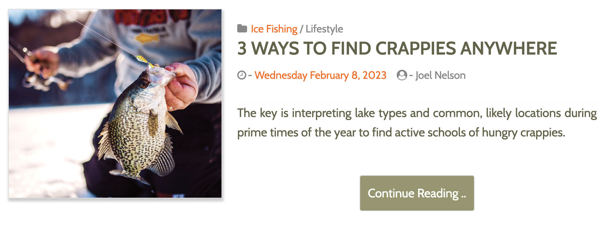 3 Ways to Find Crappies Anywhere