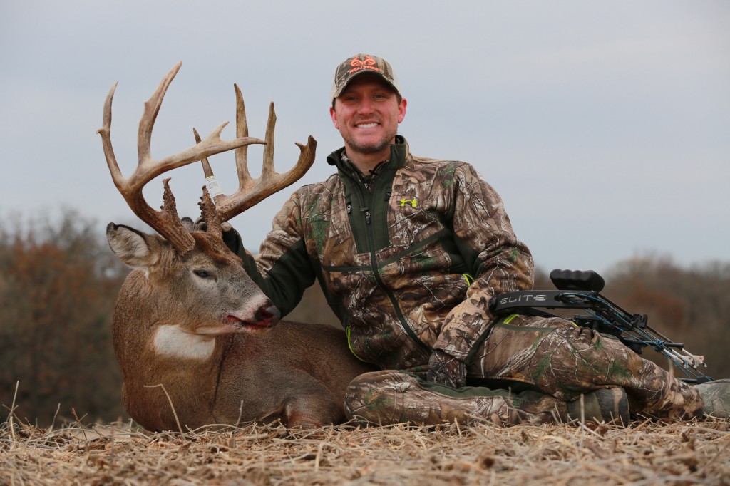 Good gracious, what a super buck! Tim Kent killed this dandy Iowa brute Nov. 3 with an Elite Energy 35. The deer scored 164-plus. Congrats!